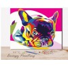 REF314 - PEINTURE PAR NUMEROS - KIT DIY - BOULEDOGUE FRANCAIS POP ART